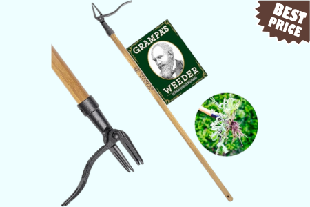 Grampa's Weeder - The Original Stand Up Weed Puller Tool with Long Handle