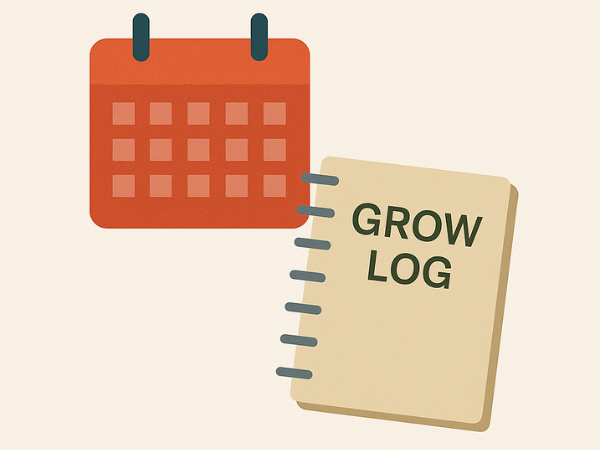 Keep a Grow Log or Reminder System